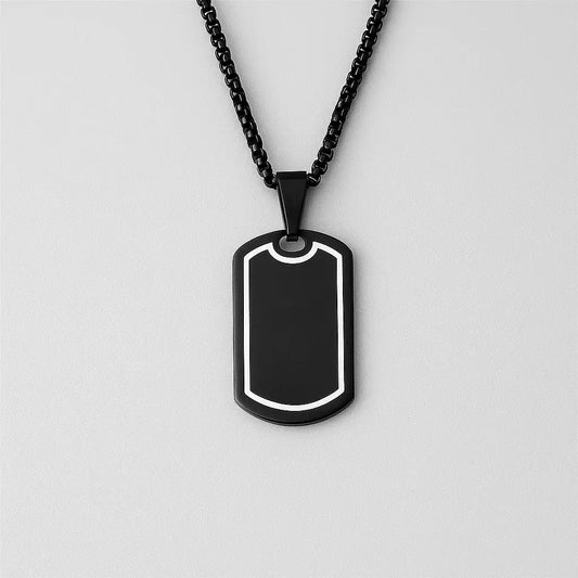 Dog Tag Pendant Necklace