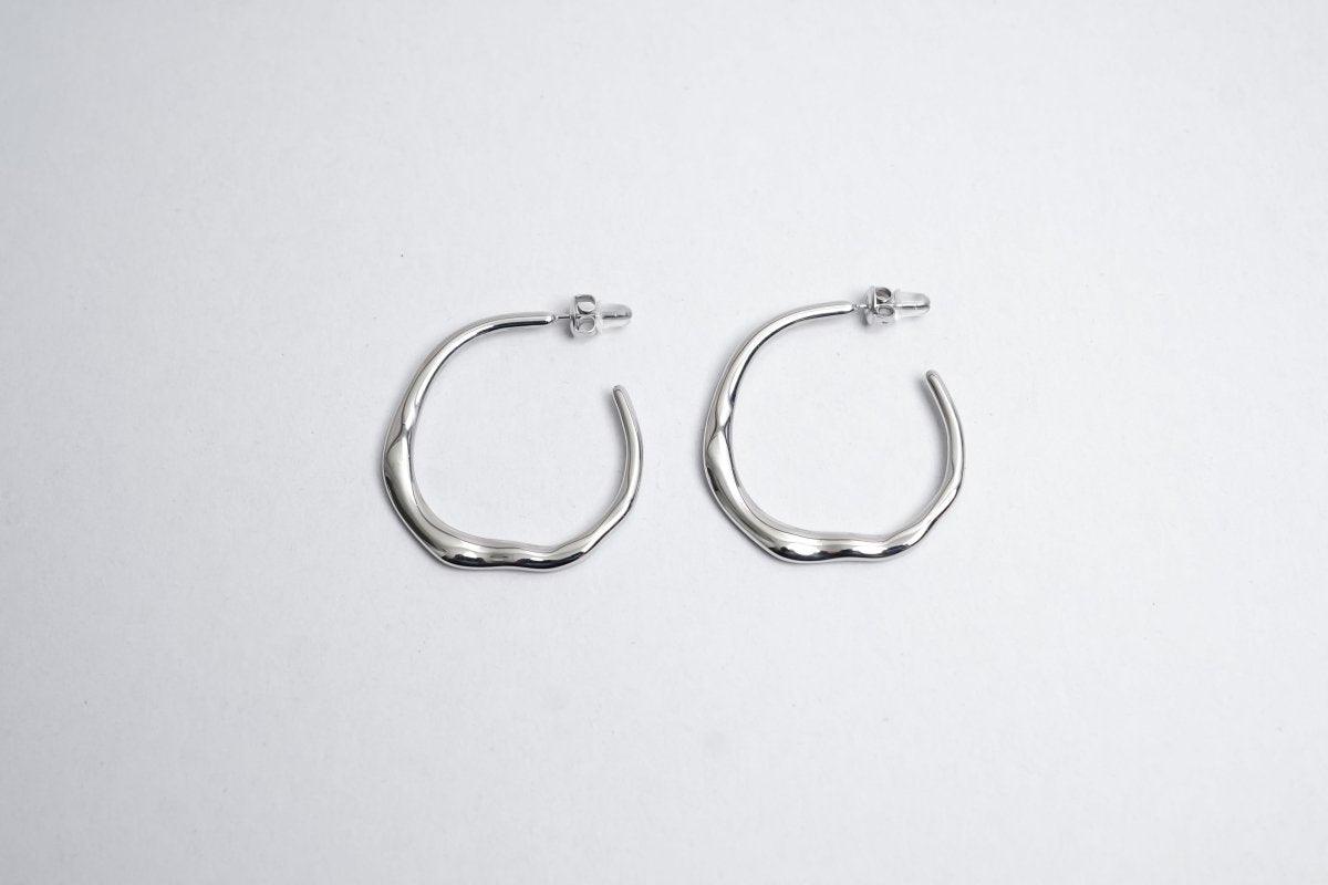 Asymmetrical Gold Hoop Earrings - Begum