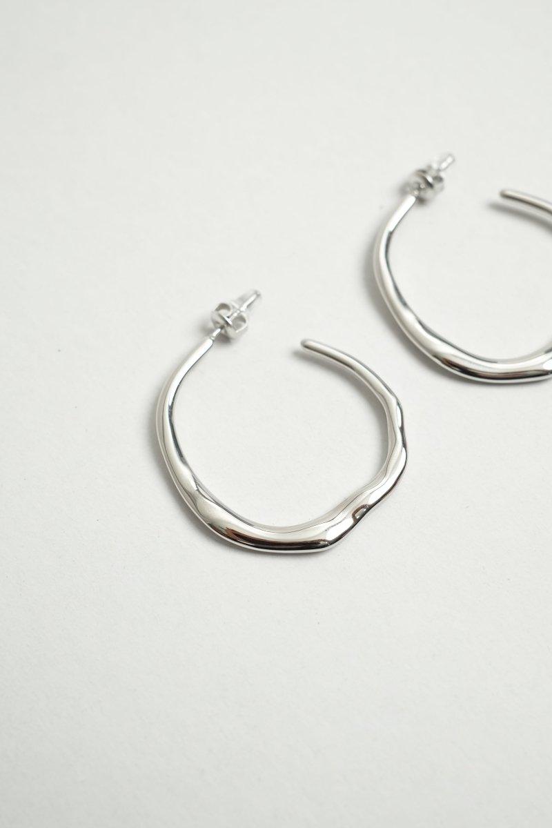 Asymmetrical Gold Hoop Earrings - Begum