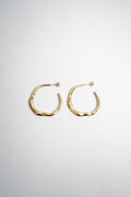 Asymmetrical Gold Hoop Earrings - Begum