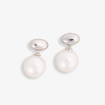 Asymmetrical Pearl Drop Earrings - Begum