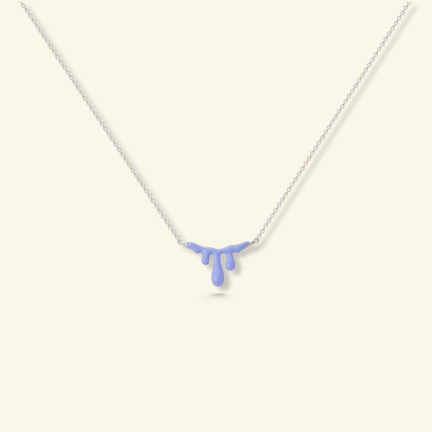 Gelato Silver Necklace - Lavender