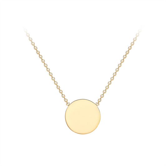 Mini Disc Gold Necklace