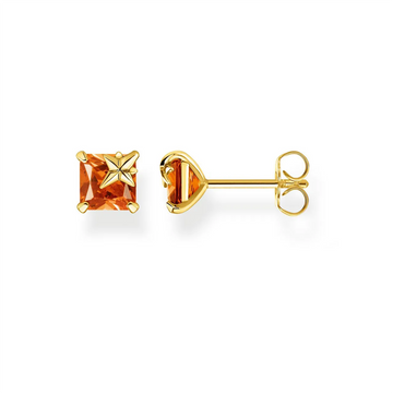 Thomas Sabo Orange Stone Ear Studs