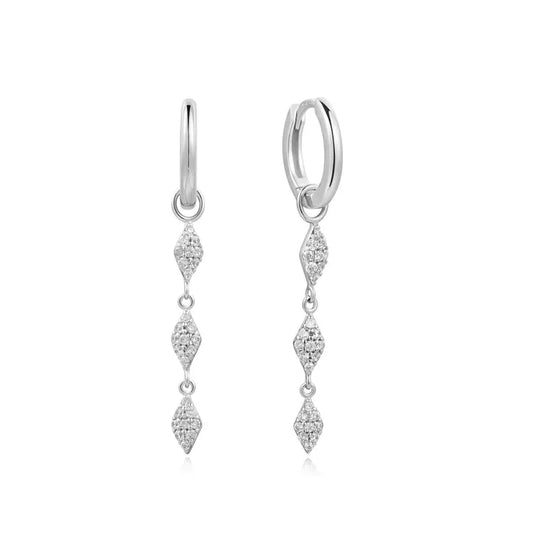 Ania Haie Pavé Sparkle Drop Huggies