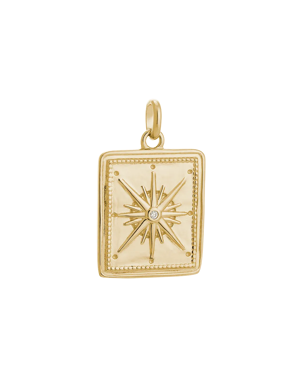 Kirstin Ash 18ct Gold Vermeil True North Coin Pendant
