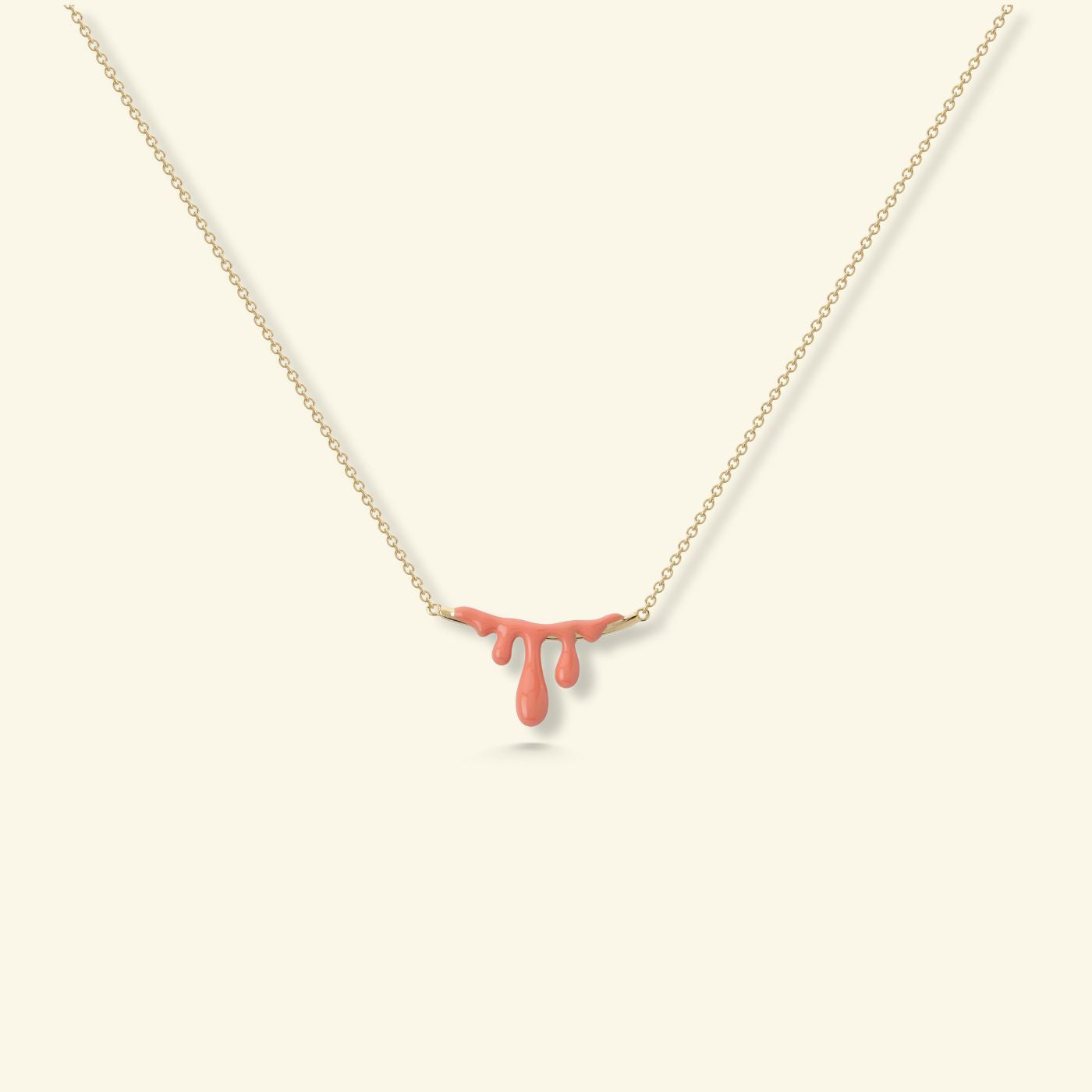 Gelato Gold Necklace -Tangerine