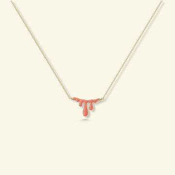 Gelato Gold Necklace -Tangerine