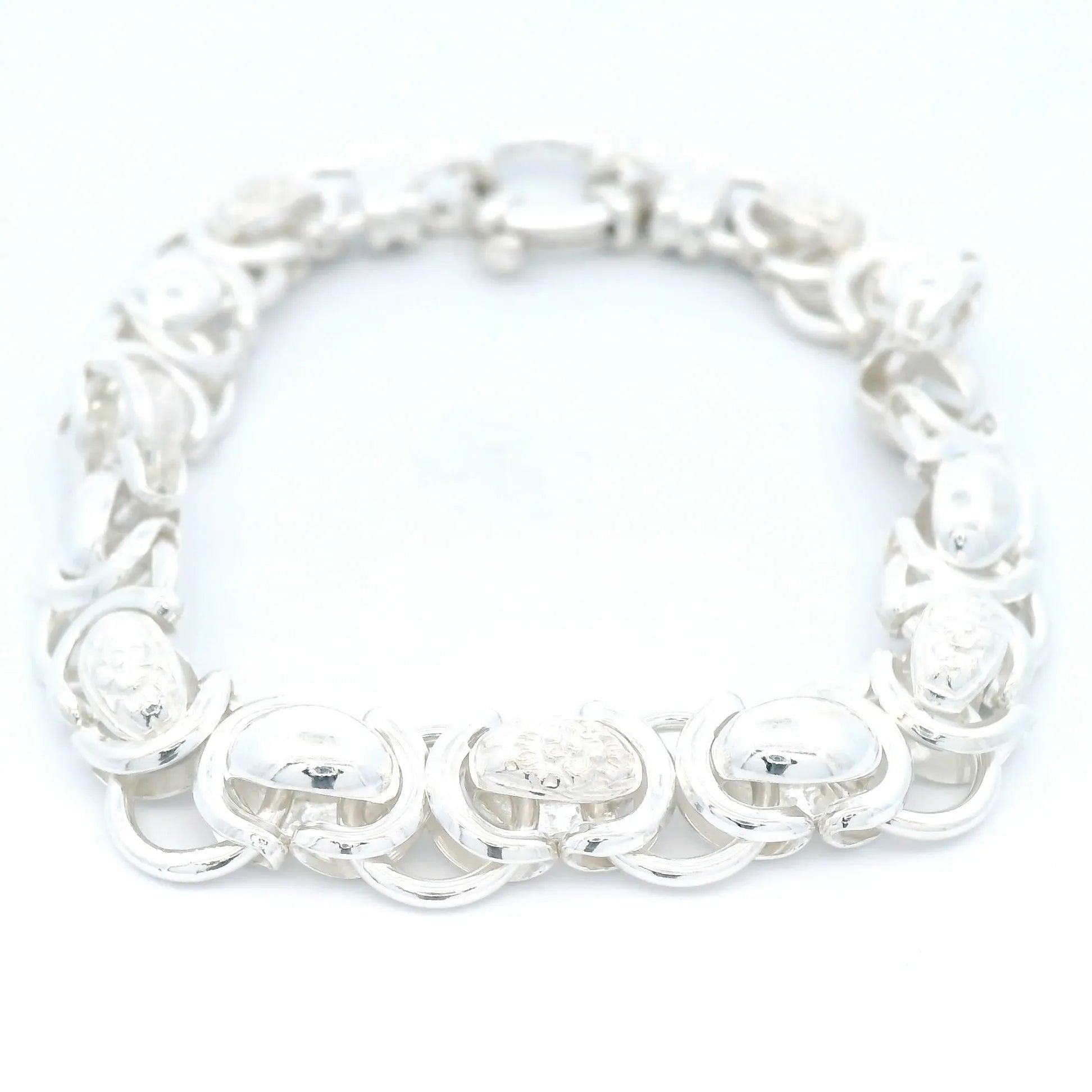 Hugs and Kisses Bracelet in Sterling Silver
