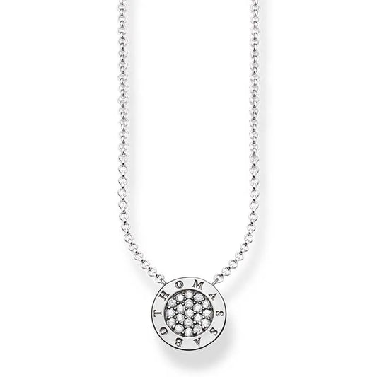 Thomas Sabo Sterling Silver “Classic Pave" Necklace 40-45cm