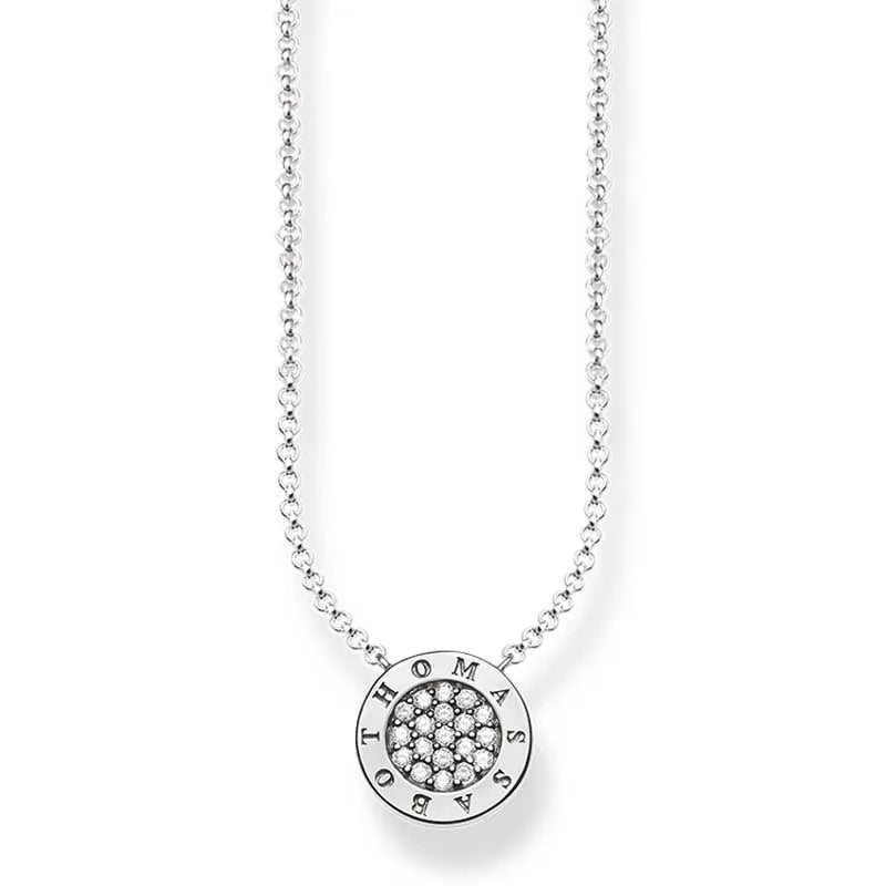Thomas Sabo Sterling Silver “Classic Pave" Necklace 40-45cm
