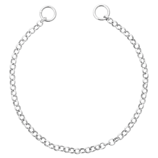 Nikki Lissoni Silver Plated Round Cable Tag Bracelet 15cm