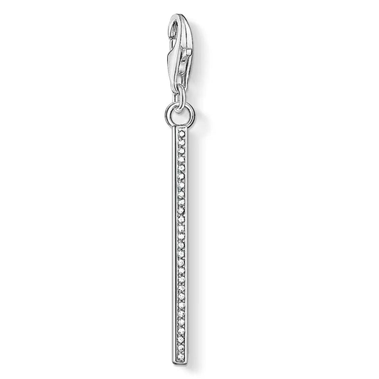 Thomas Sabo Sterling Silver Charm Club with Cubic Zirconia Bar
