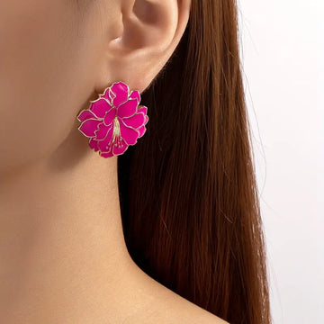 18K Gold Plated Lotus Earrings - Begum