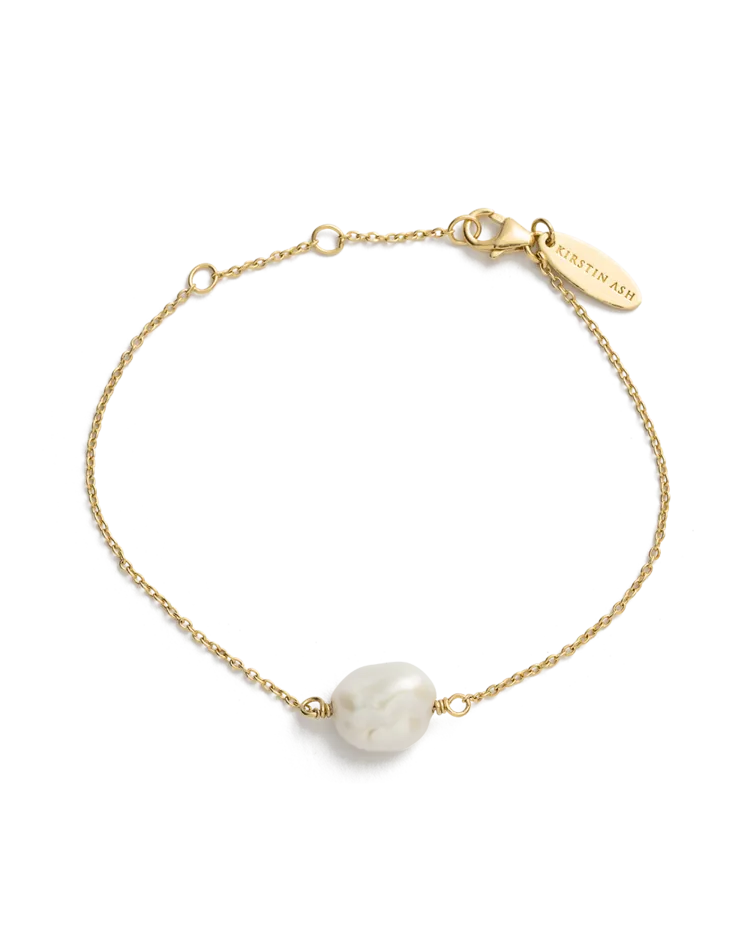 Kirstin Ash 18ct Gold Plated Pearl Bracelet