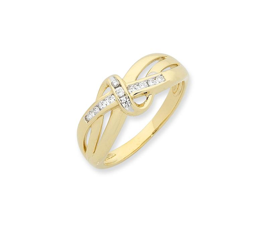 9ct Gold Diamond Ring