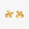 Delicate Gold Flower Stud Earrings | Fine Jewelry Perth - Begum