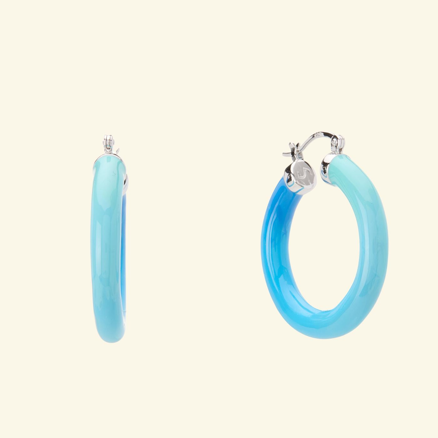 Tropicale Hoop Earring Ocean - Silver