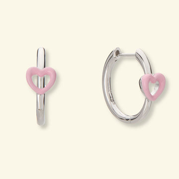 Cometa Heart Hoop Earring