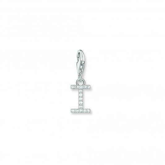 Thomas Sabo Charmista White Zirconia Letter I Charm Pendant