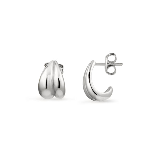 Yellow Gold Plated Sterling Silver Split Style Stud