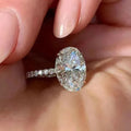 Moissanite Hidden Halo Ring - Begum