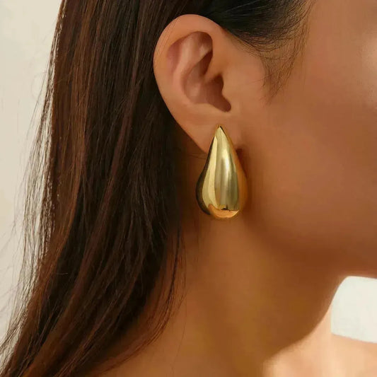 Rhoni Statement Water Drop Earrings - Begum