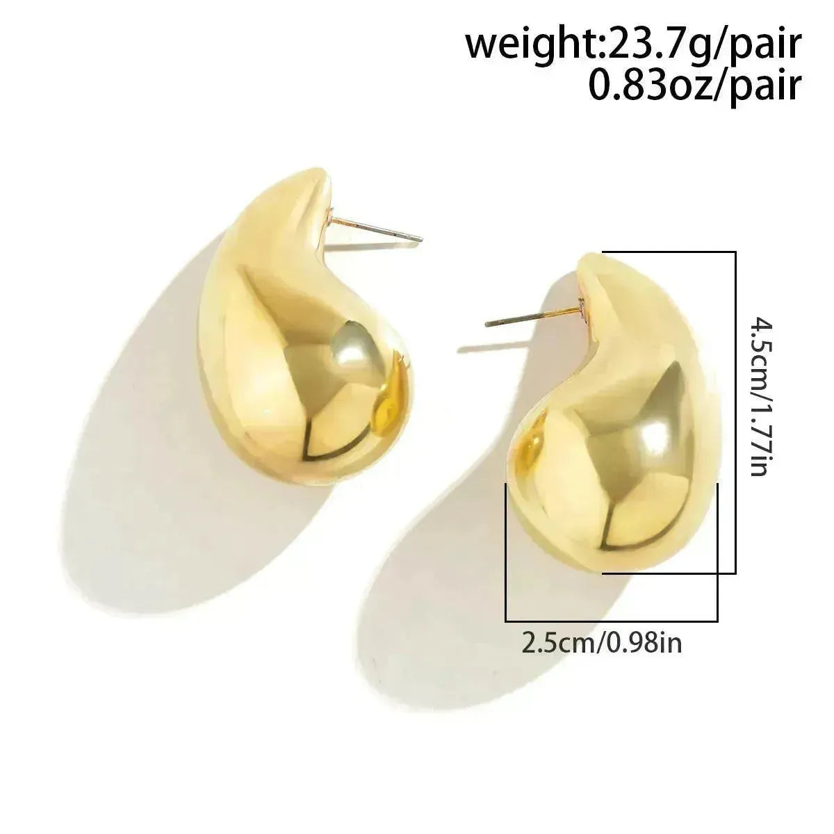 Rhoni Statement Water Drop Earrings - Begum
