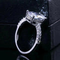 Moissanite Hidden Halo Ring - Begum