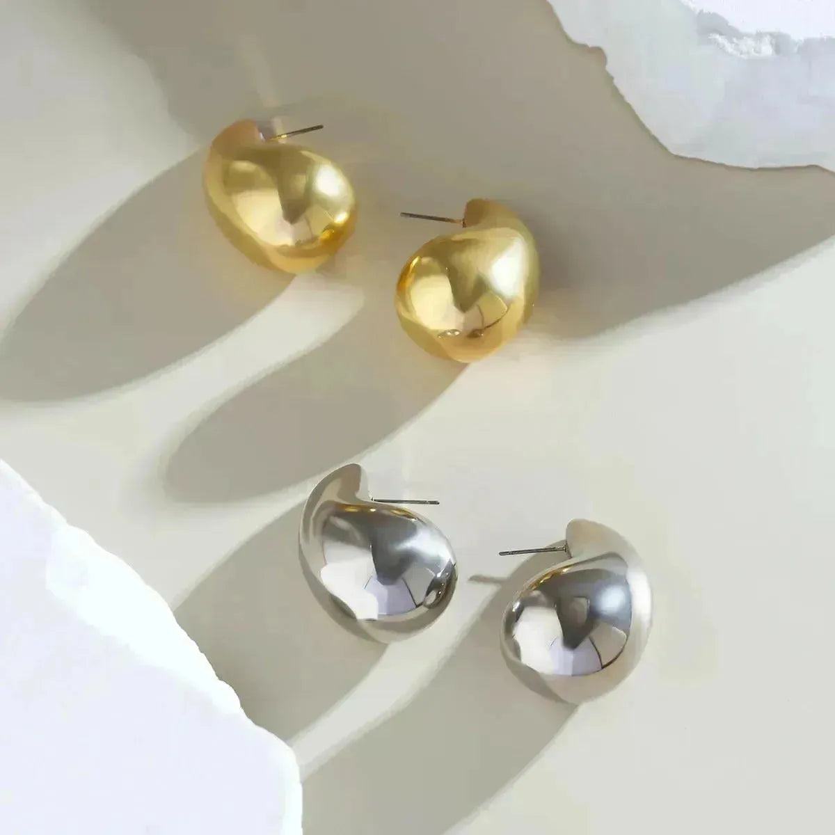 Rhoni Statement Water Drop Earrings - Begum