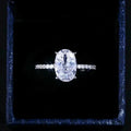 Moissanite Hidden Halo Ring - Begum