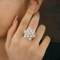 Silver Diamond Ring - Begum