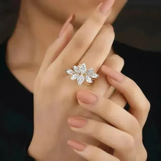 Silver Diamond Ring - Begum