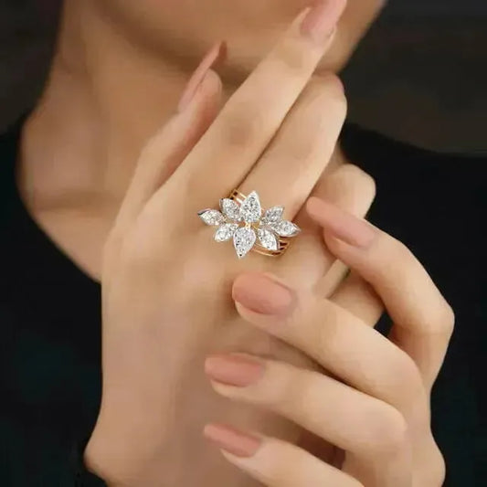 Silver Diamond Ring - Begum